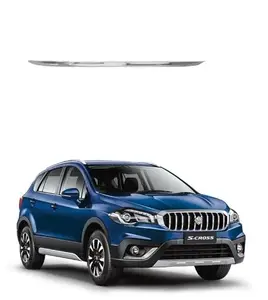 AUTOSMARTLOOK® Chrome Trunk Garnish for Car | Dicky Trim Rear Boot Patti Upper Compatible with Maruti S-Cross (2018 to Present) Type 2