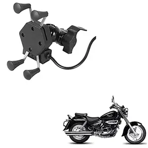 Auto Pearl -Waterproof Motorcycle Bikes Bicycle Handlebar Mount Holder Case(Upto 5.5 inches) for Cell Phone - Hyosung Aquila250