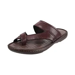 Mochi Mens Leather Brown Slippers (Size (10 UK (44 EU))