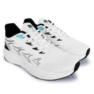 Lancer Mens ADVENTURE-1WHT-BLK White Running Shoe, 6
