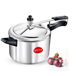 DIVYA Gold 5 Litres Induction Base Aluminium Pressure Cooker price in India.