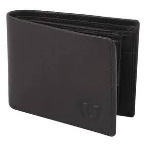 Keviv Genuine Leather Wallet for Men - Black (GW205)