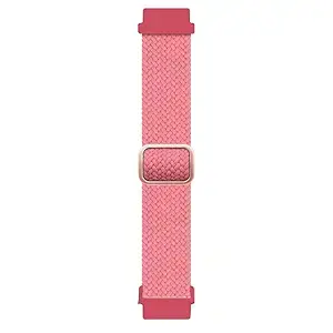GooseBox Nylon Braided Watch Strap 22mm with Metal Buckle Compatible with Boat Wave Lite, Wave Edge, Wave Infinity, Wave Electra, Wave Arcade, Wave Leap/Leap Call, Wave Elite(Dark Pink)