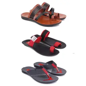 DRACKFOOT Men's Sandals | Lightweight Wear| Stylish & Easy to Wear For Men's GRT-SAN-(3-COMBO)-3151-3133-3131-10