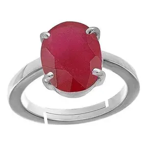 BARMUNDA gems 4.25 Ratti Natural Certified Ruby Manik Gemstone Panchdhatu Ring for Men & Women