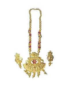 Trisha Multiple Shop Gold-plated Crystal Pendant Necklace for Women Pendant set (PS-002)