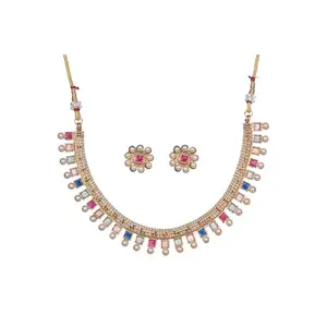 Sheetal Kart Multi Color Kundan Necklace Set