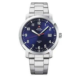 Swiss Military by Chrono Analogue Blue Dial Men's Watch-SM34083.09