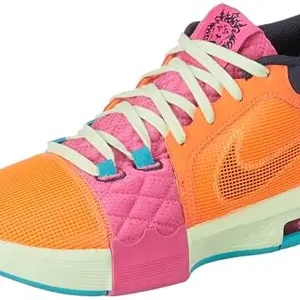 Nike Men's Running Shoe Lebron Witness VIII Ep-Total Orange/Thunder Blue-Laser Fuchsia-Fb2237-800-8Uk