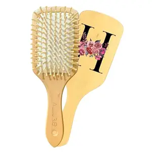 Allure Personalised Letter H Paddle Hair Brush