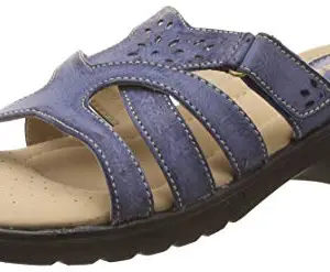 Bata Women Euro Thong Blue Slippers-8 (6719317)