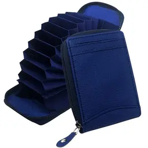 GREEN DRAGONFLY PU Leaher Card Holder for Men/Card Holder for Women,Credit Card Holder Wallet for Men(NMB/202306692-Blue)