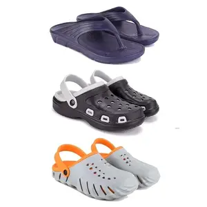 DRACKFOOT Men's Sandals | Lightweight Wear| Stylish & Easy to Wear For Men'S GR-SAN-(3-COMBO)-3153-3018-3150-8