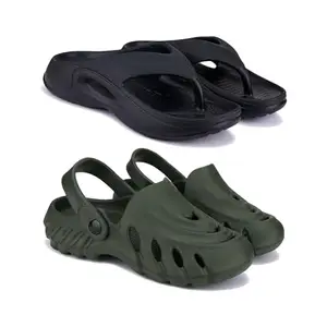 BERSACHE Stylish Sandals for MenZ-Combo(SIP)-6061-6009 Multicolor