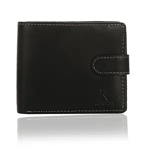 K London Emergers Classy Loop Real Leather Mens Wallet-2507_blk