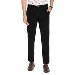 Turtle Men Corduroy Solid Ultra Slim Fit Casual Trouser