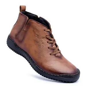 Pierre Cardin PC3045 Leather Cauals Shoes for Men_Tan_44