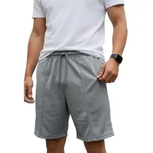 Mack Jonney Men’s Cotton Solid Shorts with Adjustable Drawstring | Soft & Breathable Casual Wear Shorts with Side Pockets-M6513