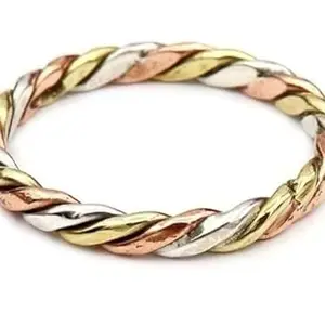 Astro-D, 3-Dhatu Ring For Unisex Adult (Silver, Copper & Brass) Purity 99% (16)