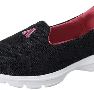 Aqualite Women SKR-110 Shoes, Black/R.Pink, 6 UK/India