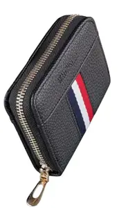 Kesariya Fashion Mported Stylish 12 Slot Pu Leather Credit Debit ATM Zipper Card Holder Case Wallet for Men & Women RFID Blocking Protected with Money Coin Purse