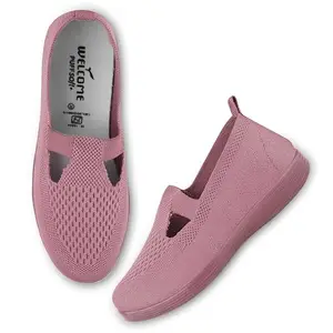 URJO KNIT-27 Women's Lightweight Walking Shoes Super Flexible Comfortable Casual Running for Everyday Wear Shoe for Women by Welcome URJO-W-KNIT-27-D.Peach_8