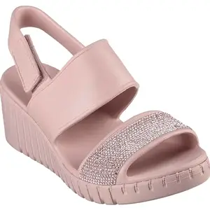 Skechers Women's FOAMIES Pier Ave Wedge, Mauve, 8