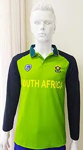 BOWLERS South Africa ODI Jersey Full Sleeves 2021 (36 (for 11-12 Years), DE KOCK)