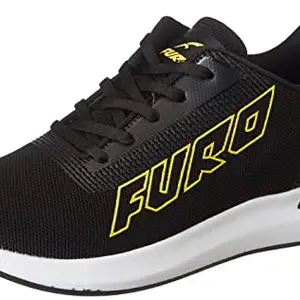 FURO Black/Sh.Green Low Ankle Running Sports Shoes for Men (O-5031 C864, 09)