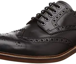 Clarks Men Black Leather Formal Shoes-7.5 UK (41.5 EU) (26143773)