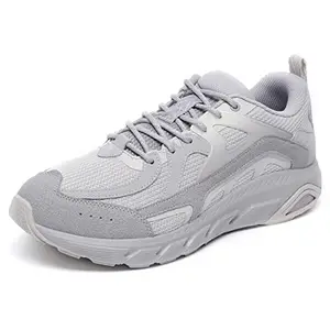 XTEP Men's Grey Power Run Shock Absorbtion Sports Running Shoes (8.5 UK)