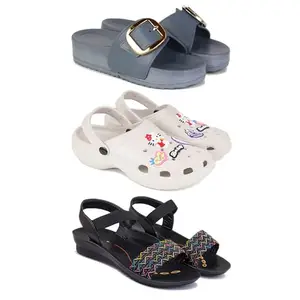 sandal for Women's,slip-ons,quality casaul sandals for Women's GRP-SAN-(3-COMBO)-1998-O10-1932-7-EURO-38