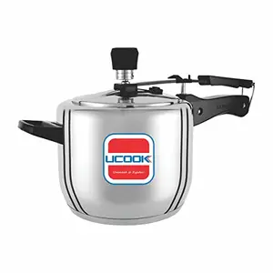 UCOOK Neo Stainless Steel Sandwich Bottom Inner Lid Induction Pressure Cooker, 5 Litre