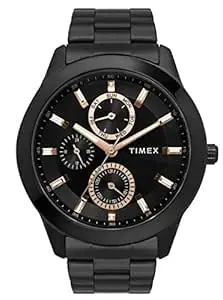 TIMEX Analog Watch for Men with Round Dial & Water Resistant Man's Wrist Watches