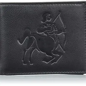 Justrack Black Color Genuine Leather Money Purse for Boys (LWM00184-JT_4)