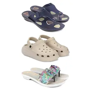 Trendy Open-Toe Sandals for Women – Soft Padded Footbed, Summer Wear | (COMBO-3)-1973-OO1-1966-5-EURO-36