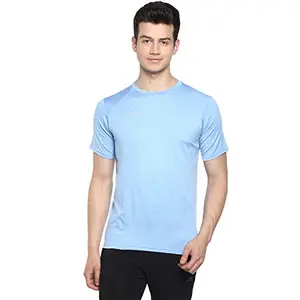 Nivia Hydra-11 Round Neck T-Shirt for Men (Steel Blue,L)
