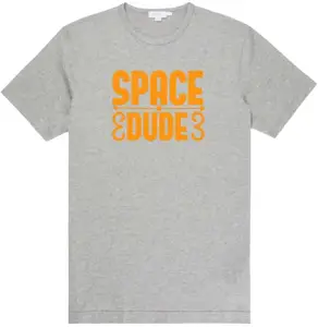 Generic Space Dude Grey Round Neck Printed T-Shirt: Bold Graphic Design (Medium)