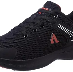 Aqualite Men Wilson Shoes, Black/Red, 9 UK/India