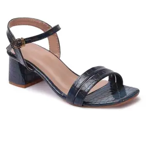 Creattoes Women's Stylish Block Heels | Open-Toe Sandals with Adjustable Buckle | Anti-Skid Sole & Cushioned Footbed Block Heels For Girls & Women - CR139