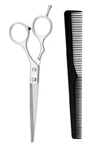 Ghelonadi Hair-Cutting Shears with Comb Set Professional Hair Cutting Scissors Hairdresser Haircut for Men and Women Salon and Home Pack of 2