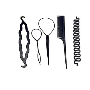 GuruEmbellish Braids Tools / Hair Styling Kits For Women Set Of 5 Hair Accessories