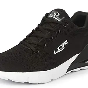 LANCER Men's Black Sports Walking Shoes, 6 UK