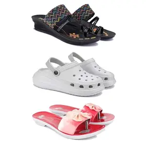 Women's Comfortable Sandal,Casual Lightweight Sandal for Everyday Wear | (Combo-3)-1952-OO5-1964-8-EURO-39