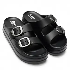 TrendStation Women Fashion Bow Detail Thick Sole Sandal