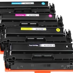 ZINK TONER 206X Toner Cartridges Compatible W2110X W2111X W2112X W2113X High Yield CMYK for HPP Color Laserjet M255dw M255nw M282nw M283fdw M283fdn M283cdw-CMYK- Combo Set
