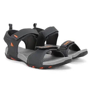 Aqualite Men MGS-615 Sandal, D.Grey/Orange, 7 UK/India