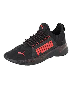 Puma Mens Softride Premier SO Splatter Black-High Risk Red Running Shoe - 8UK (37695703)