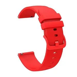 PUNVIT Designed 22mm Soft Sillicon Band Compatible For Boat Xtend Pro Watch Strap Only | Sillicon Material | For Men & Women | (Watch Not Included). (RED)
