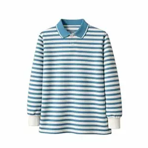 Mack Jonney Men’s Premium Black Striped Polo T-Shirt | Long Sleeve Cotton Blend | Casual & Smart Wear-M6752